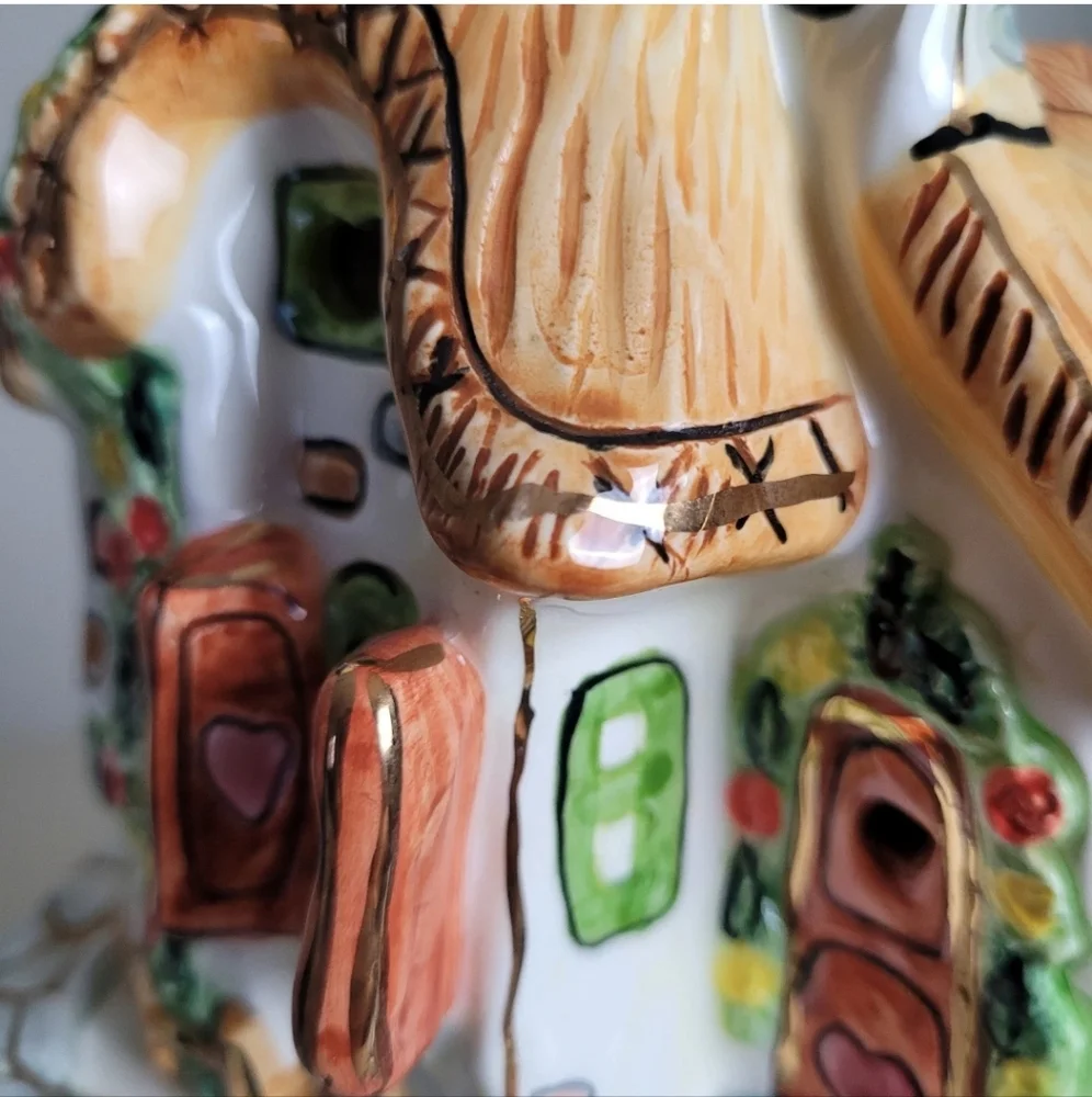 Vintage Popular Sweet Dreams Candle Holder. Ceramic Cottage Tea Cat Cottagecore - Picture 13 of 13